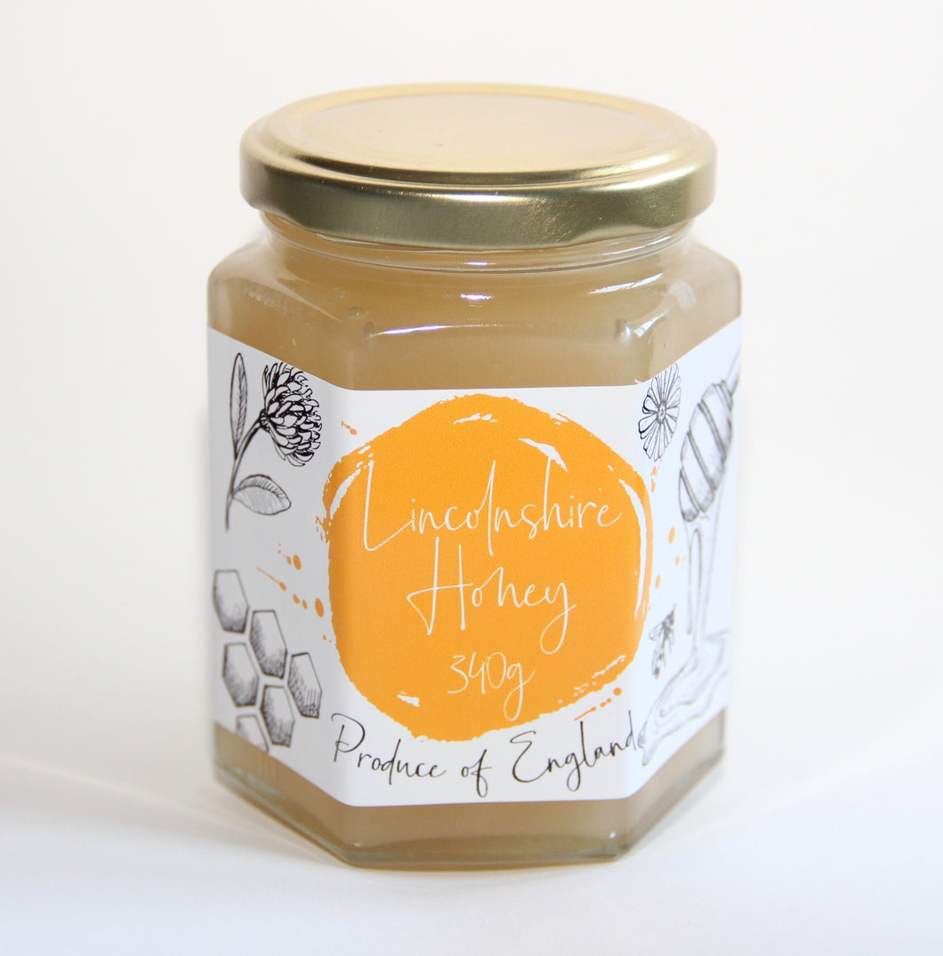 Lincolnshire Honey 340g Jar - Set Honey Spring Batch