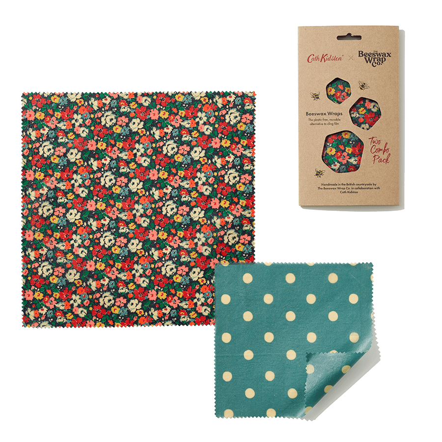 Cath Kidston Mews Ditsy Print Beeswax Wraps Two Combo Pack