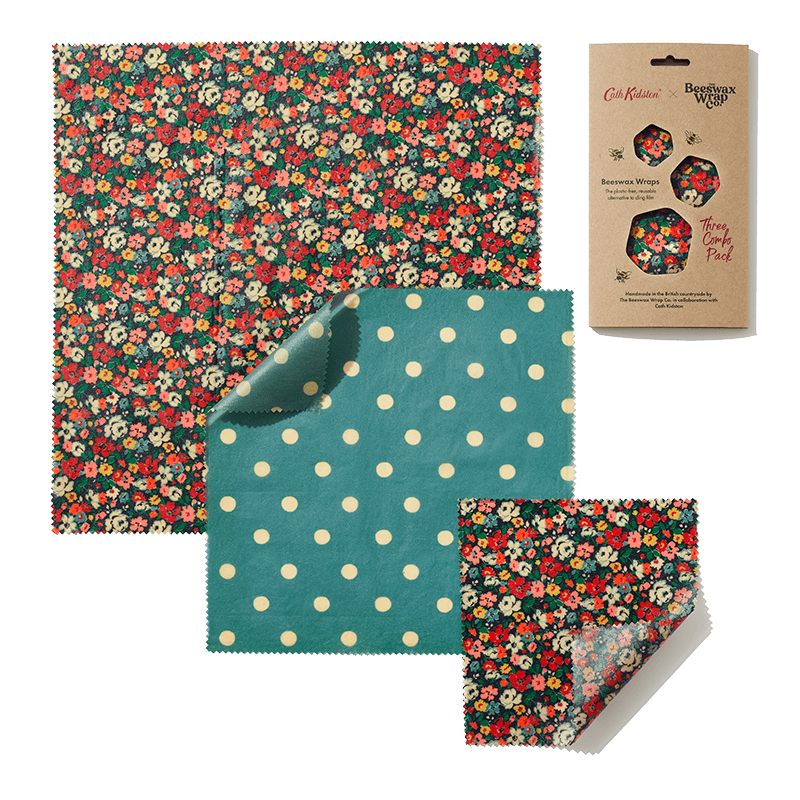 Cath Kidston Mews Ditsy Print Beeswax Wraps Three Combo Pack