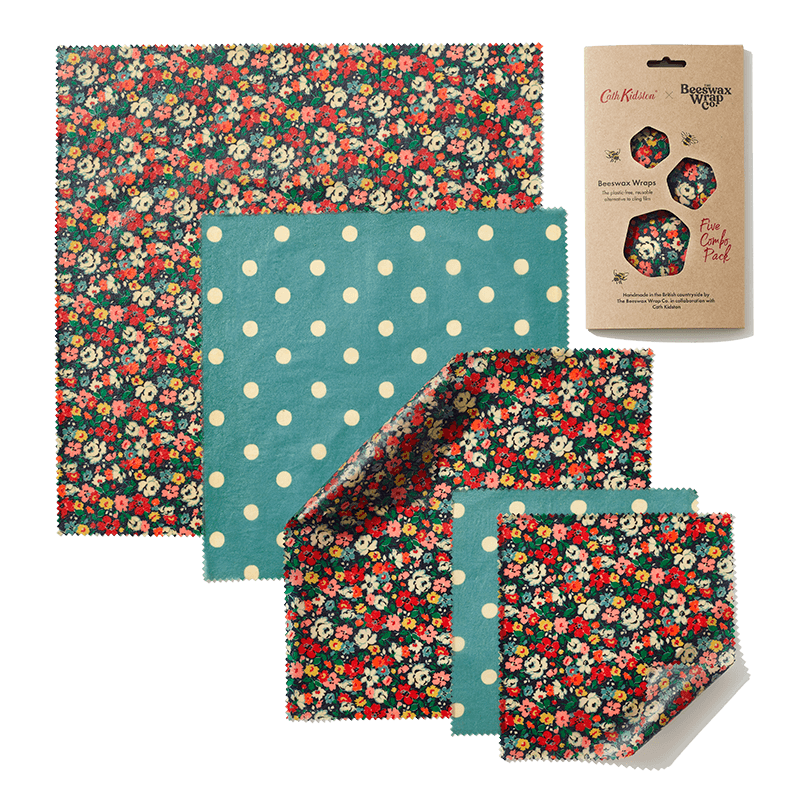 Cath Kidston Mews Ditsy Print Beeswax Wraps Five Combo Pack