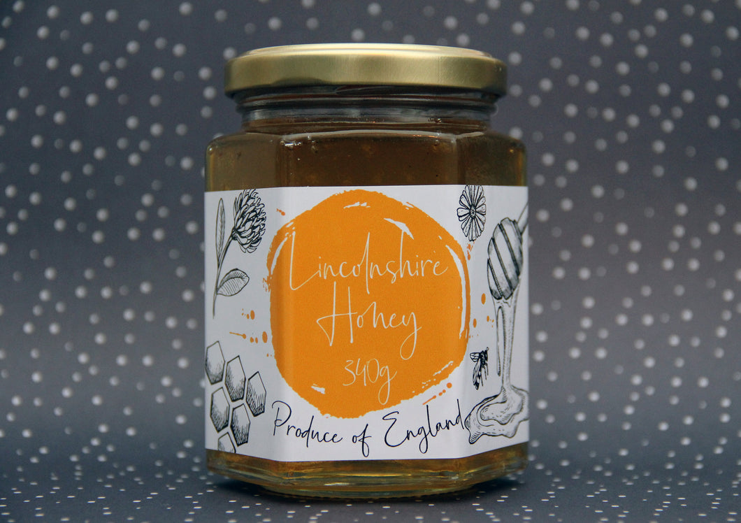 Lincolnshire Honey 340g Jar - Runny Honey Summer Batch