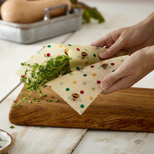 Load image into Gallery viewer, Emma Bridgewater Reusable Beeswax Food Wraps - Two Combo Pack. Zero Waste. Eco friendly. Natural.
